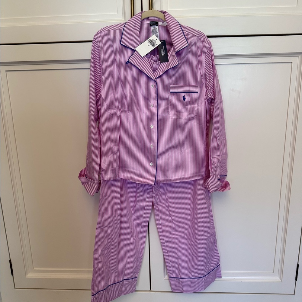 Polo by Ralph Lauren Pink Striped Women's Pajama Pants